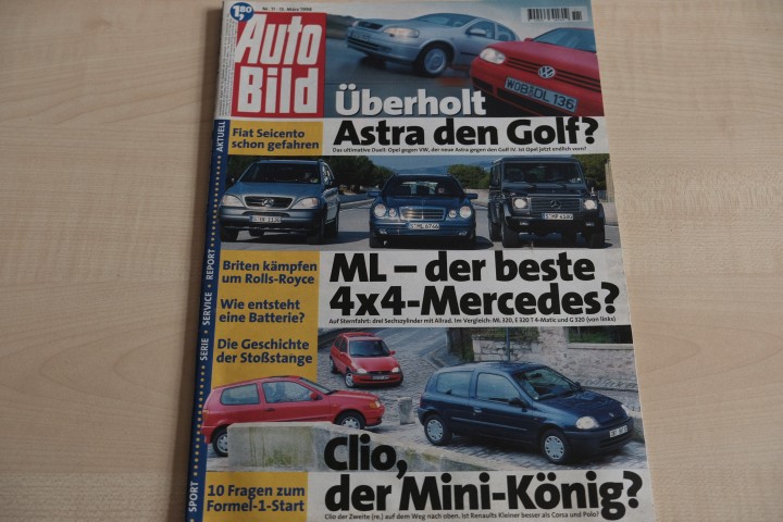 Deckblatt Auto Bild (11/1998)